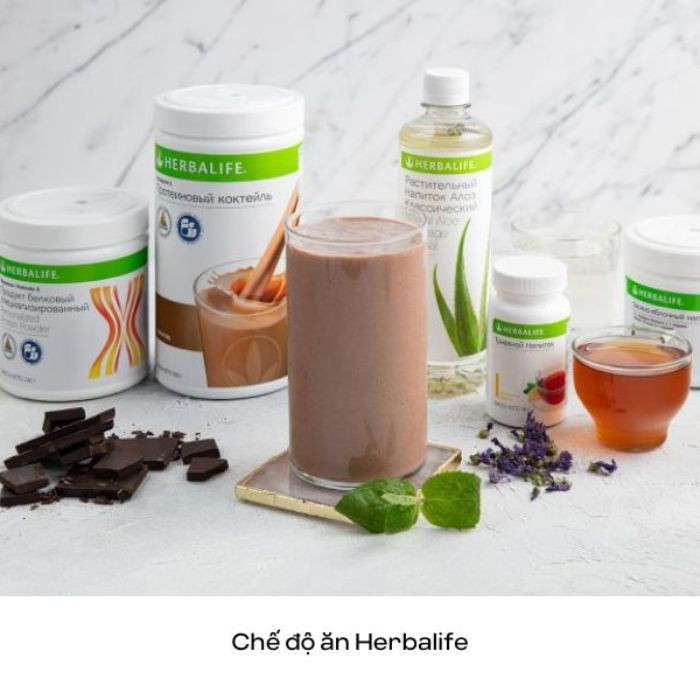 Thực đơn giảm cân cho người uống Herbalife